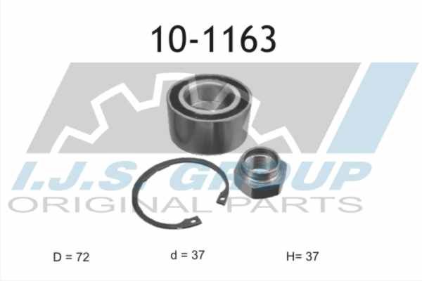 IJS GROUP Комплект подшипника ступицы колеса 10-1163